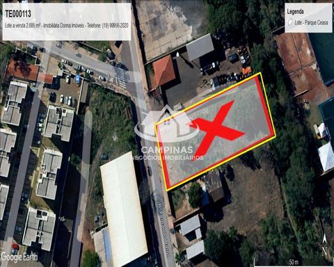 Terreno à venda em Campinas, Recanto Fortuna, com 2643 m²